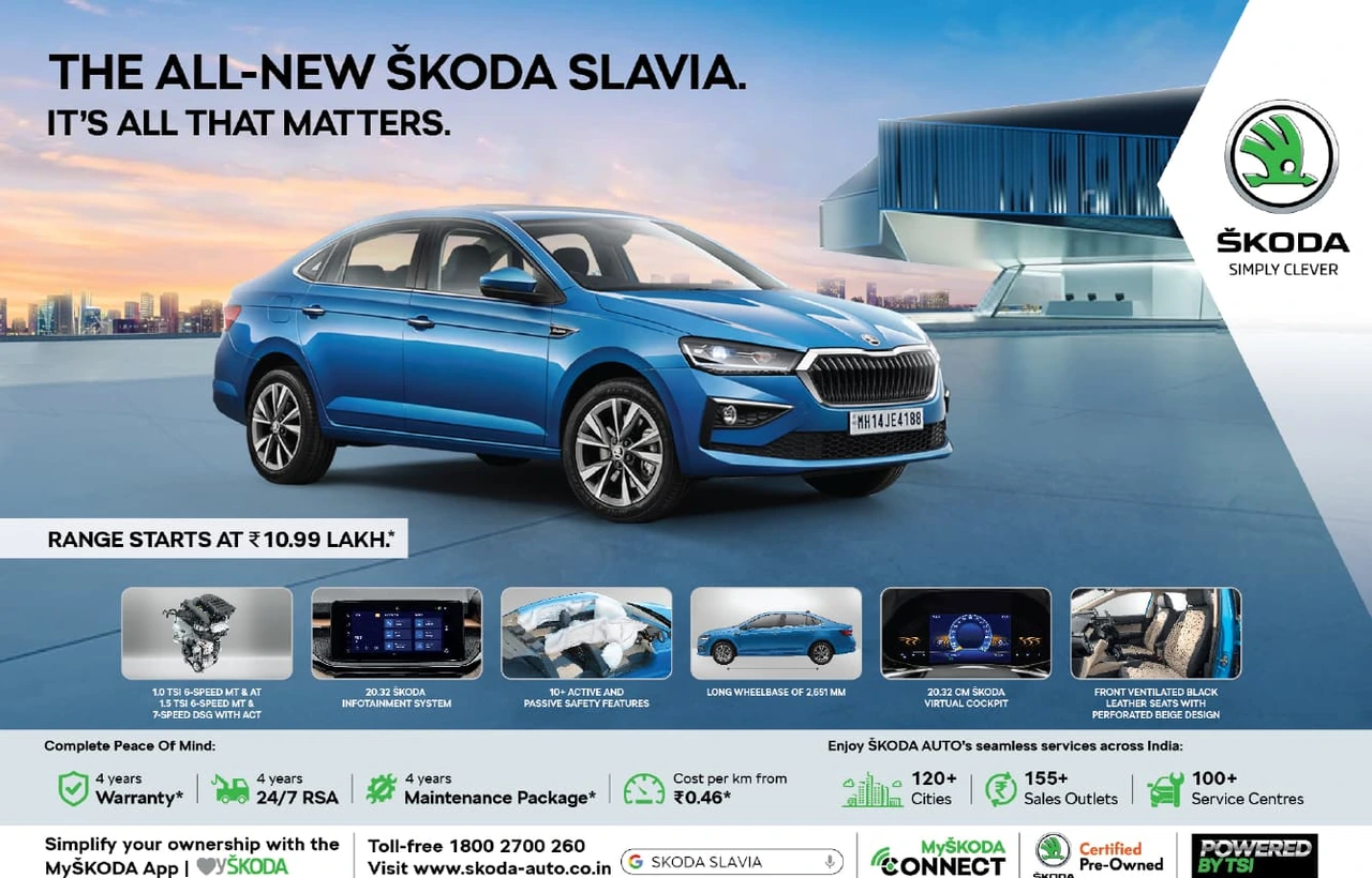 Škoda Slavia advertising campaign design