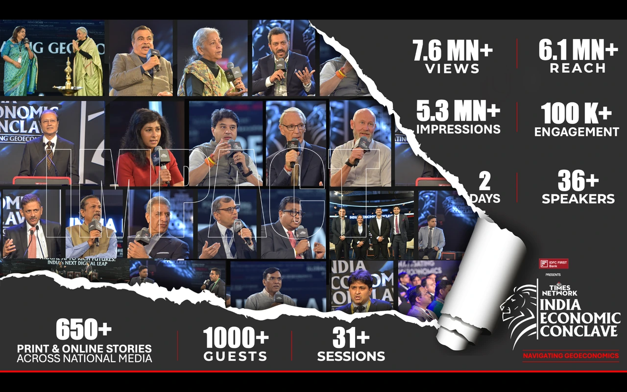 India Economic Conclave event campaign key visual